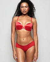 Soutien-gorge pigeonnant confortable rouge cosmo