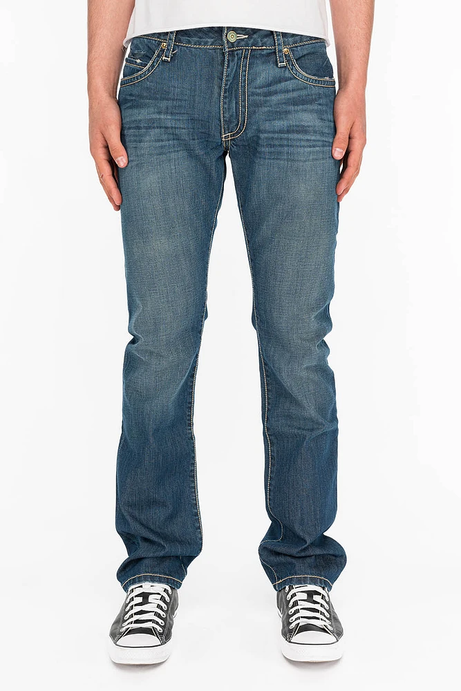 CLASSIC 5 POCKET STRAIGHT LEG 3D MEDIUM WASH