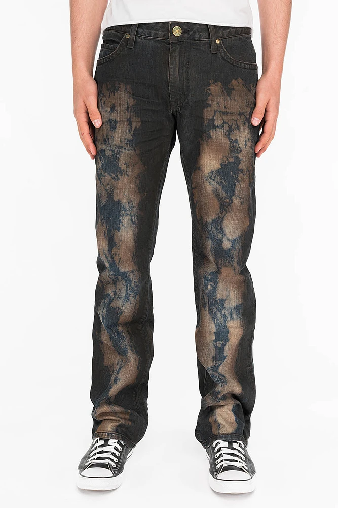 CLASSIC 5 POCKET STRAIGHT LEG TIPPY RED WASH