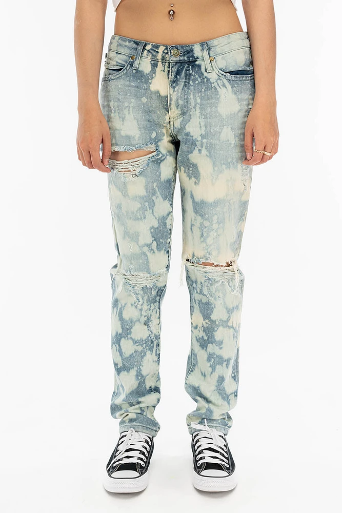 BOYFRIEND STYLE WOMENS JEANS MARCEL INDIGO WASH