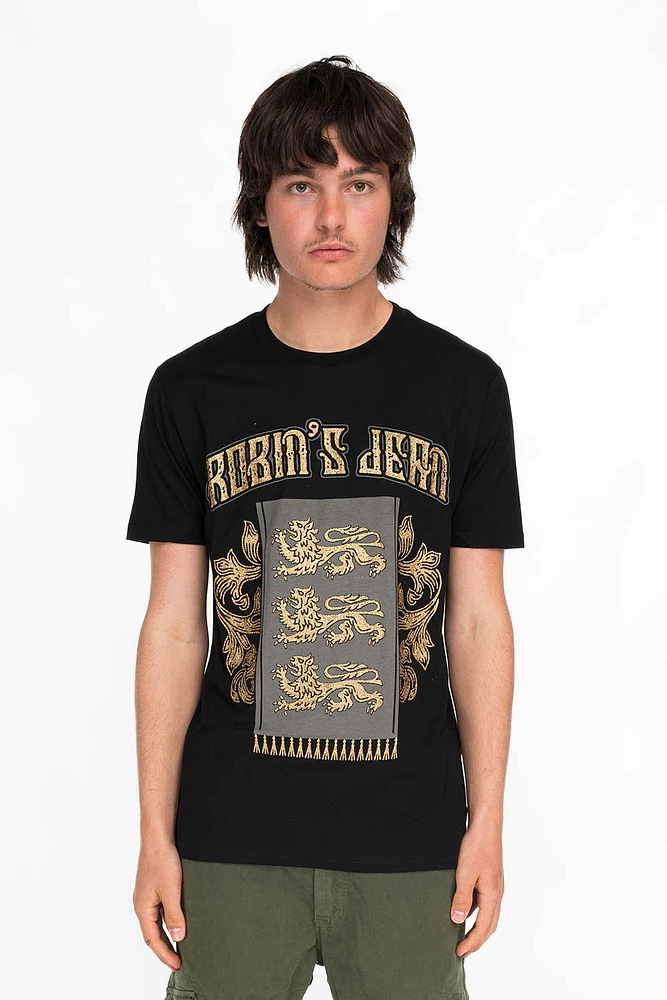 3 LIONS TEE BLACK