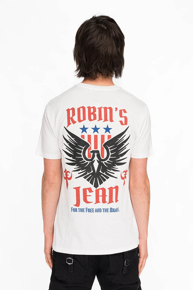 FREEDOM EAGLE TEE WHITE