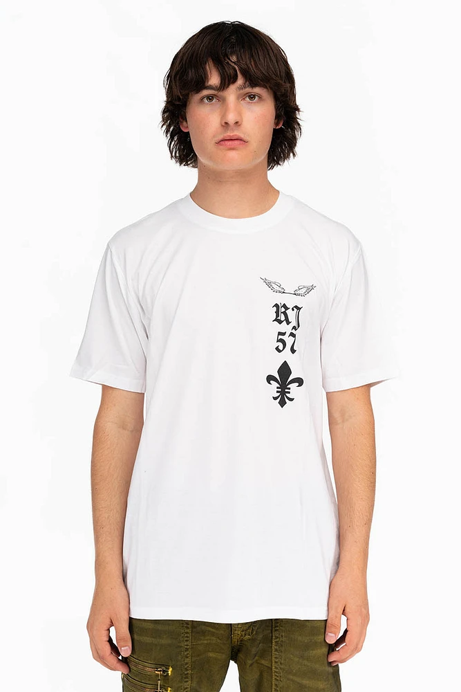 FLEUR-DE-LIS TEE WHITE