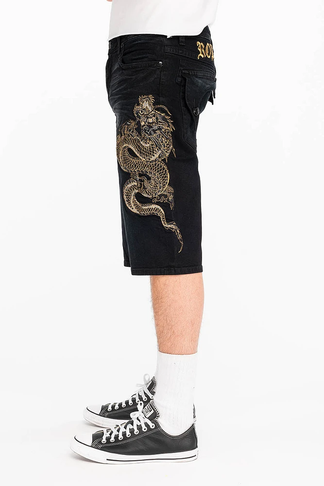 KILLER FLAP DRAGON SHORTS F_UP BLACK
