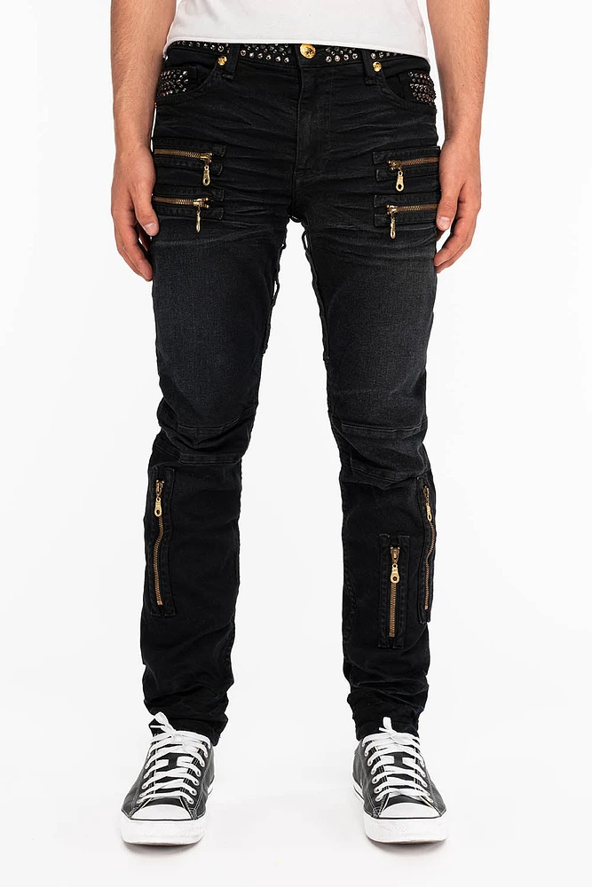 NEW BIKER FULLY LOADED F_UP BLACK WITH METALLIC WINGS