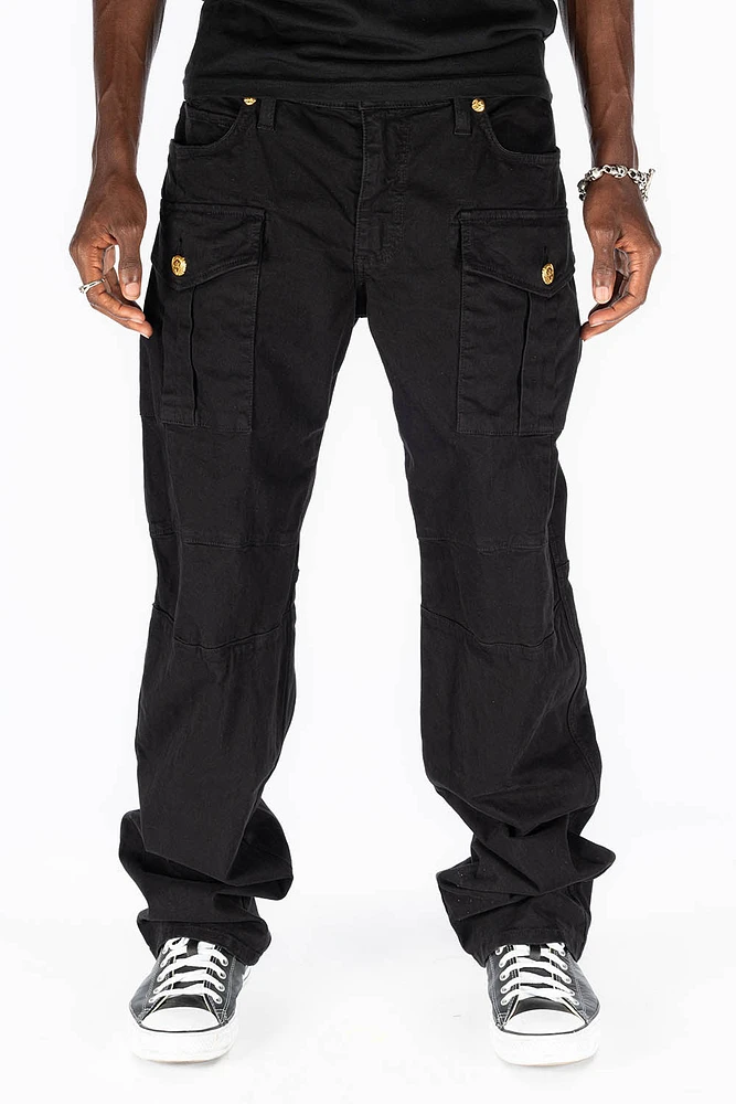 BOMBER POCKET PANTS BLACK