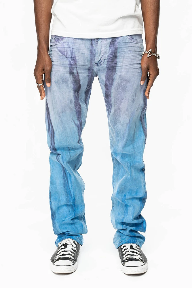 CLASSIC 5 POCKET STRAIGHT LEG JEANS FIRE BLUE