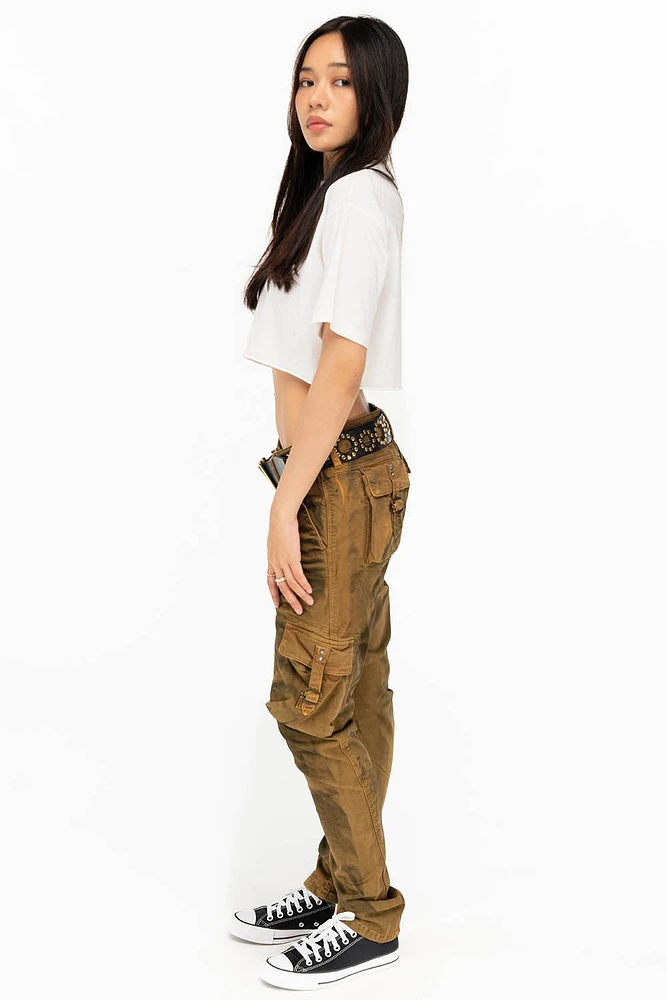 WOMENS MILITARY STYLE CARGO SUPERNATURAL OLIVE