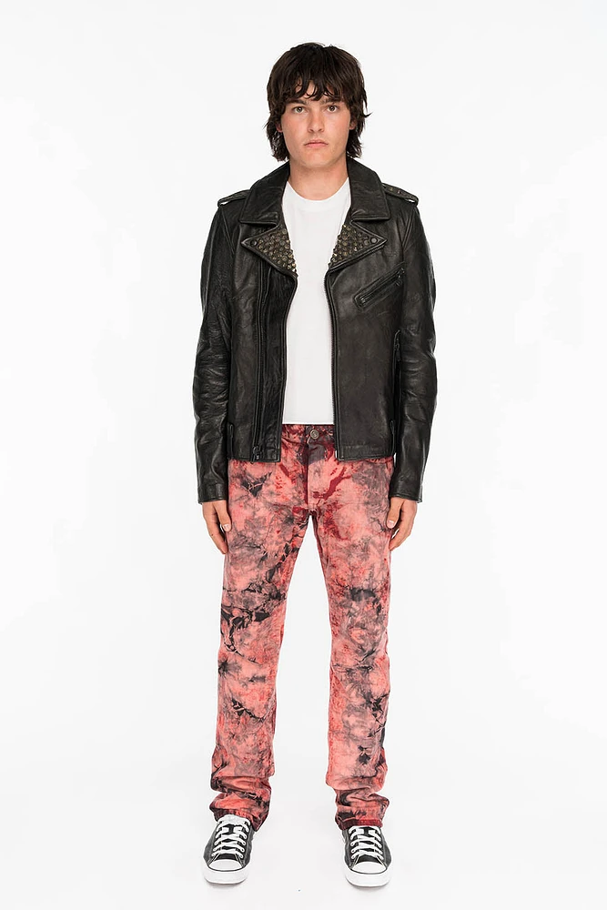CLASSIC STRAIGHT LEG JEANS APACHE TIE DYE WASH