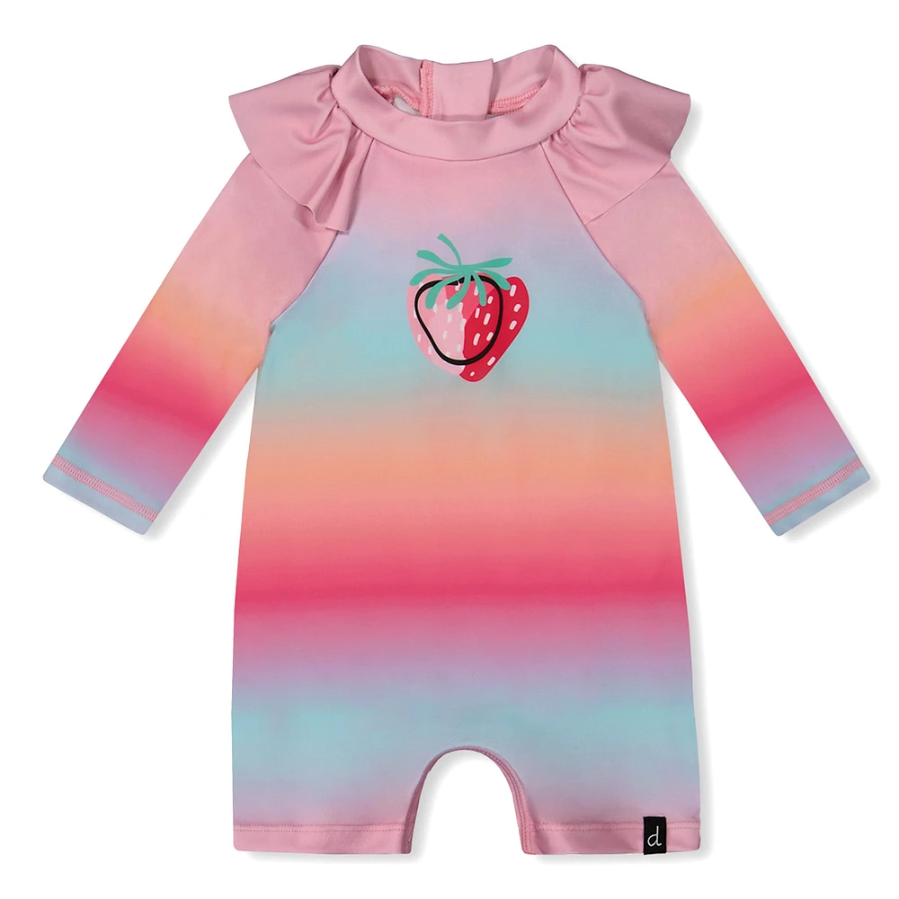 Strawberry One Piece Swimsuit 3-24m