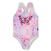 Maillot UV Une Pièce Papillons 2-6ans