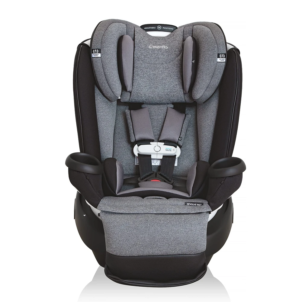 Gold Revolve360 Extend All-in-One Rotational Car Seat with SensorSafe - Moonstone Gray