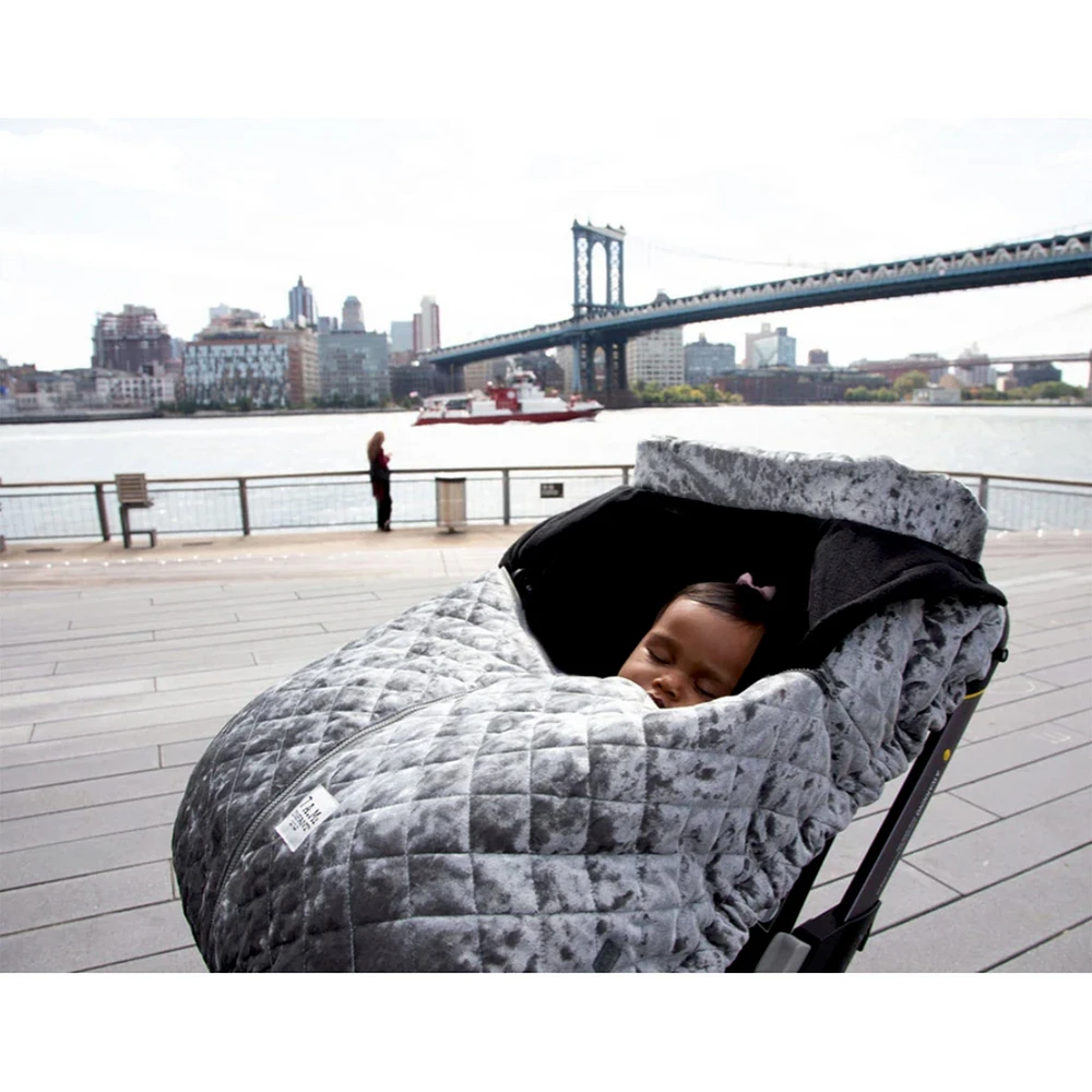 Housse de Siège d'Auto Cocoon - Velour Gris 0-12mois