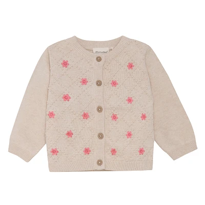 Flower Knit Cardigan 6-24m