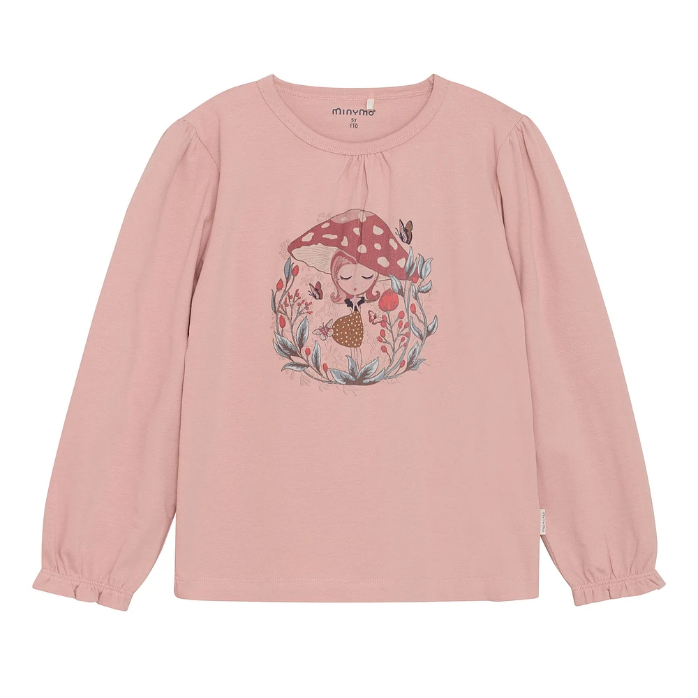 T-shirt Fille Champignon 3-8ans
