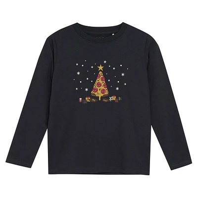 Festive Pizza T-shirt 3-8