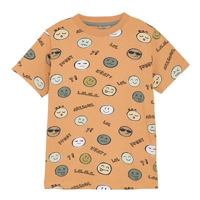 Smile AOP T-shirt 3-8y
