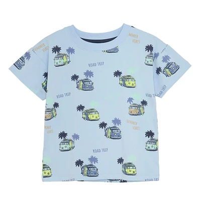 Camping AOP T-shirt 3-8y