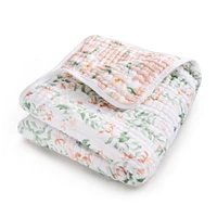 Couverture de Rêve en Mousseline de Coton - Jardin des Papillons