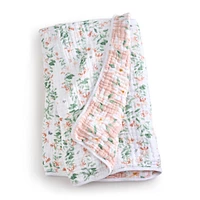 Couverture de Rêve en Mousseline de Coton - Jardin des Papillons