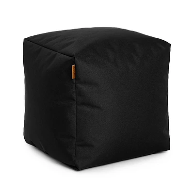 Square Ottoman and Footrest - Onyx Black