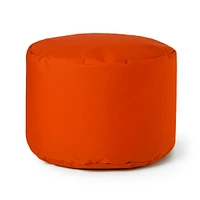 Pouf Repose-pieds Rond - Tangerine