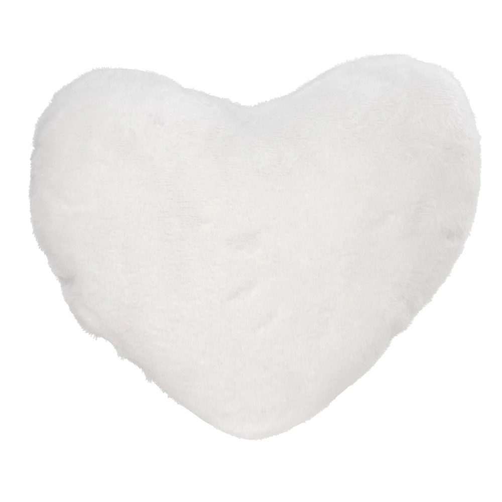 White Heart Cushion