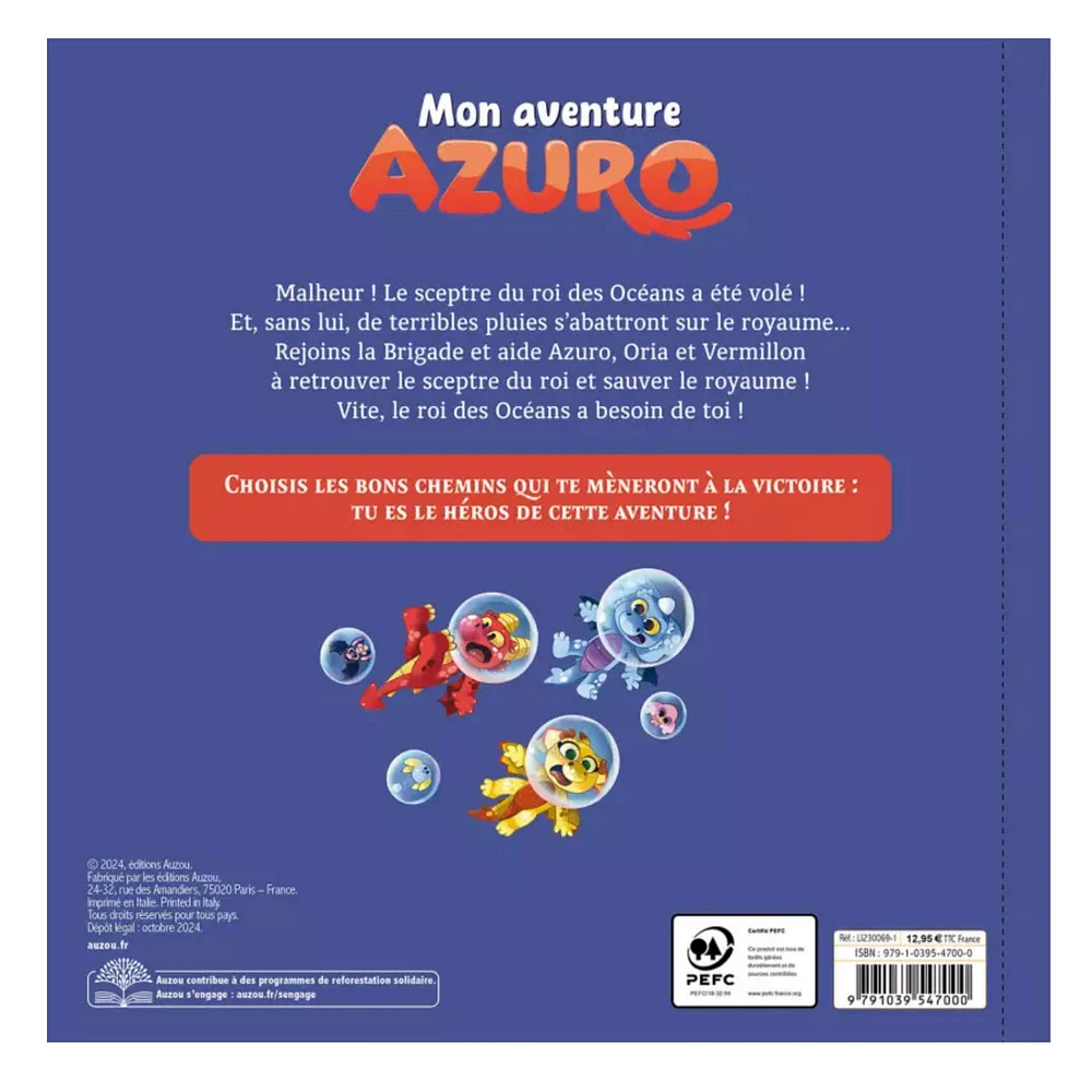 Mon Aventure Azuro - Le Trésor Perdu des Océans