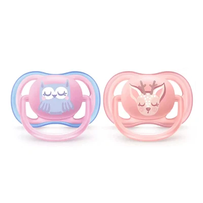 Orthodontic Pacifier 0-6m Ultra Air Set of 2 - Pink
