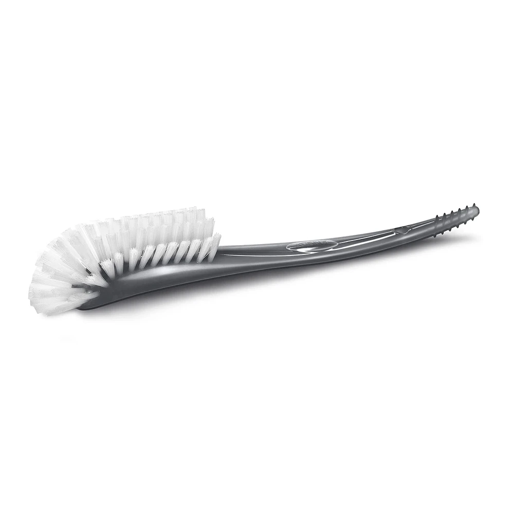 Baby Bottle and Nipple Brush - Grey