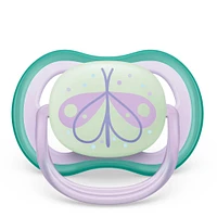 Ultra Air Pacifier Nighttime 0-6m Lilac Dragonfly/Dreams 2-pack