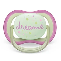 Ultra Air Pacifier Nighttime 0-6m Lilac Dragonfly/Dreams 2-pack