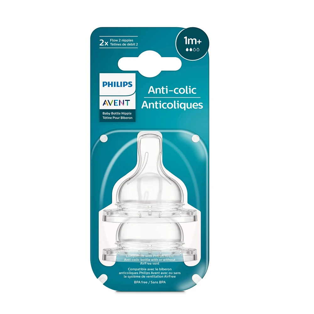 Anti-colic Flow 2 Nipples 1m (2)