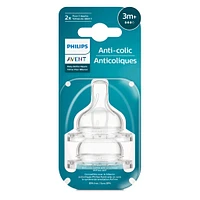 Anti-colic Flow 3 Nipples 3m+ (2)