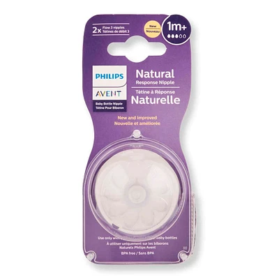 Tétines Naturel 1M+ Paquet de 2