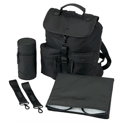 Sac à couches à Dos - Noir