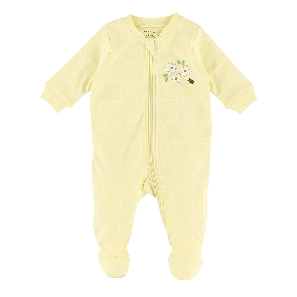 Pyjama Carreaux Abeilles 0-30mois