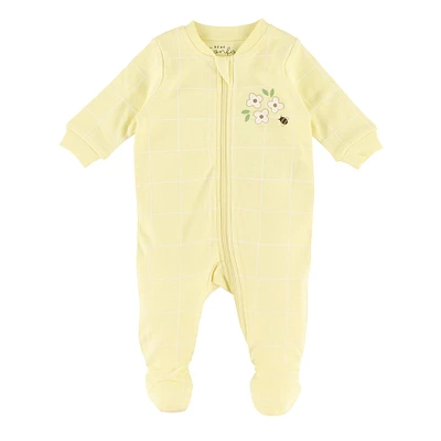 Pyjama Carreaux Abeilles 0-30mois