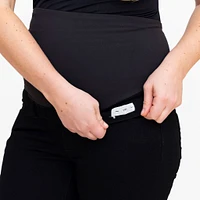 Black Maternity Denim Shorts
