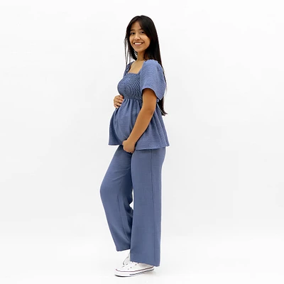 Chambray Maternity Pants