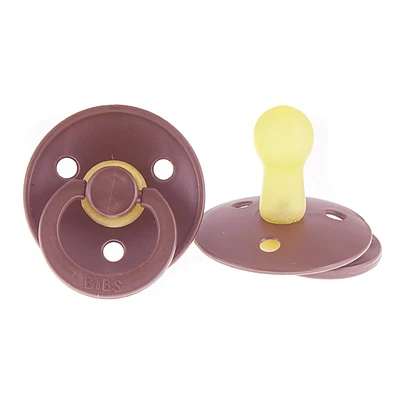 Pacifier Bibs 0-6m Set of 2 - Heather (Size 1)