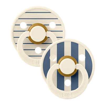 Suce Studio 0-6m Paquet de 2 - Ivoire Bleu (Grandeur 1)