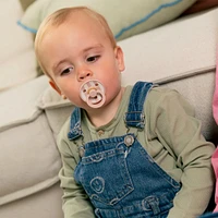 Pacifier Bibs 6-18m Set of 2 - Block Blush Mix (Size 2)
