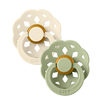 Pacifier Boheme 2-Pack 6-18m - Ivory / Sage (Size 2)