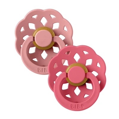 Pacifier Boheme 2-Pack 6-18m - Dusty Pink/Coral (Size 2)