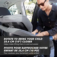 City Turn™ Rotating Convertible Car Seat - Onyx Black