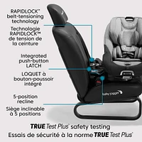 City Turn™ Rotating Convertible Car Seat - Onyx Black