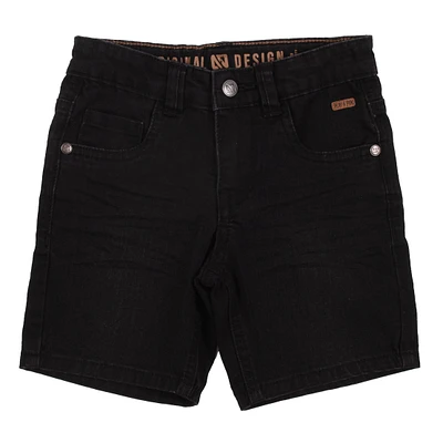 Vacation Black Denim Shorts