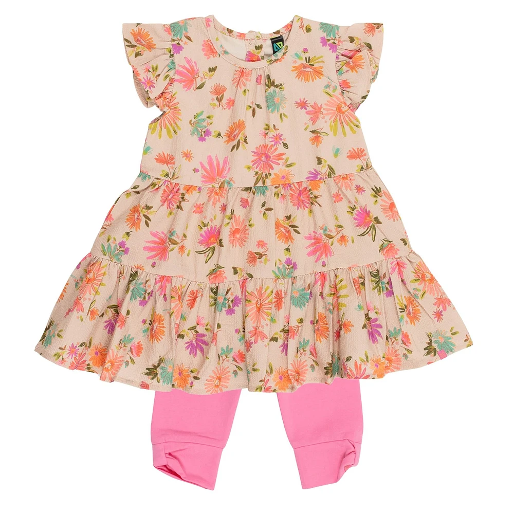 Ensemble Robe Petite Fleur 6-24mois