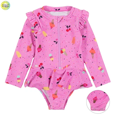 Maillot UV Manches Longues Desserts Glacés 6-24mois